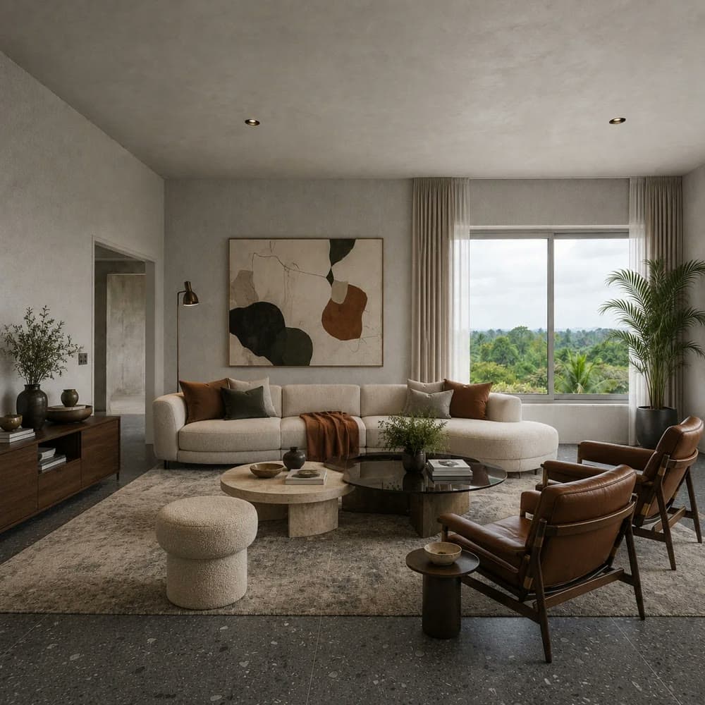 Graphite terrazzo option