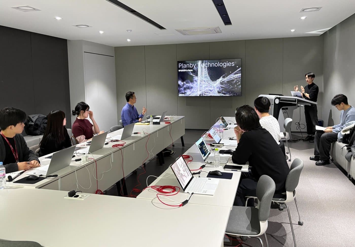 An in-house training session